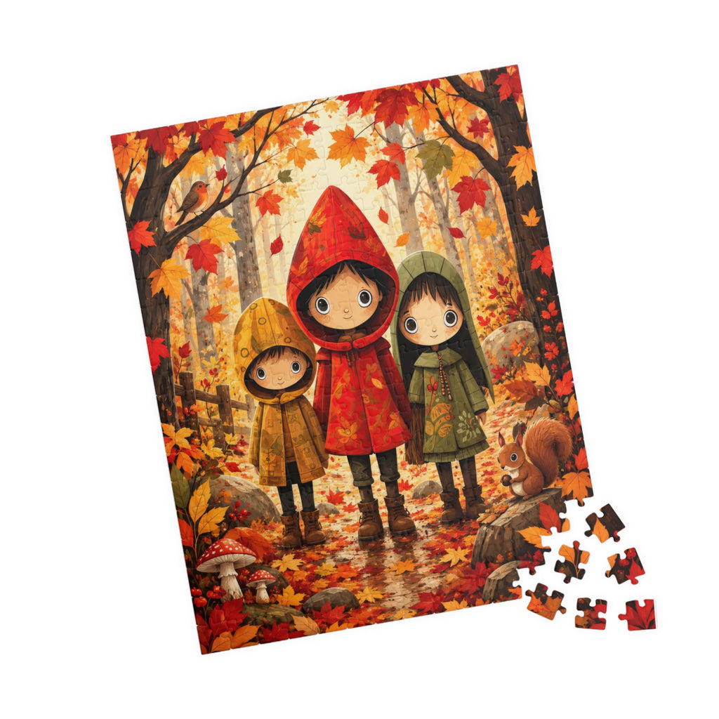 Autumn Woodland Friends Puzzle | Enchanted Fall Forest Jigsaw | 252 Pieces