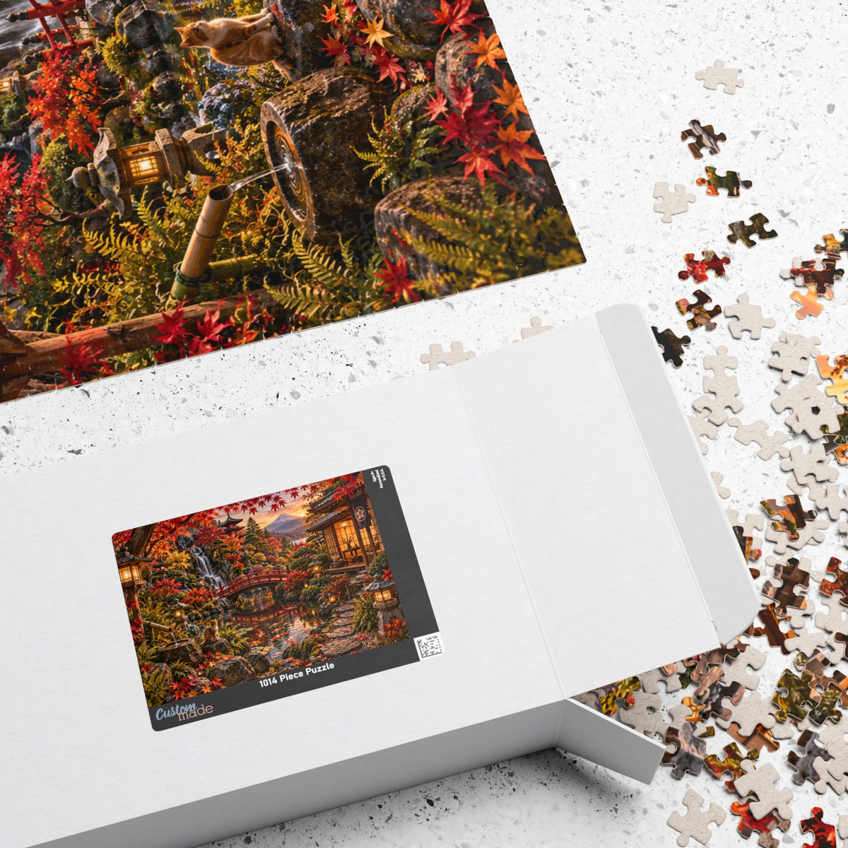 Japanese Garden Autumn Puzzle — Scenic 1014-Piece Jigsaw
