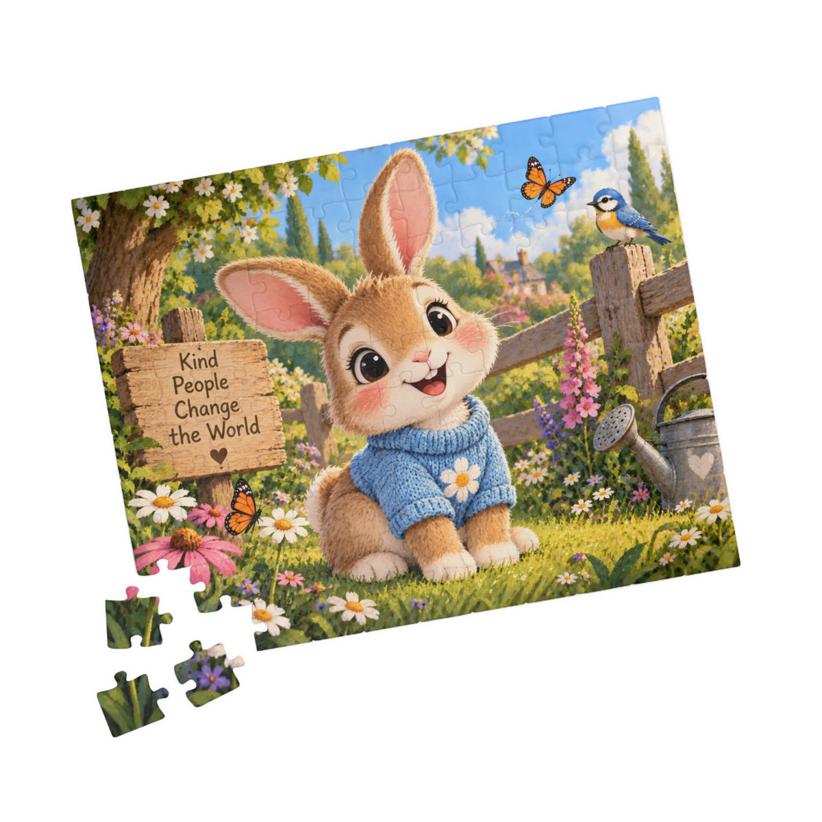 Little Bunny Garden Kids Puzzle | Ages 3–5 | 110 Pieces