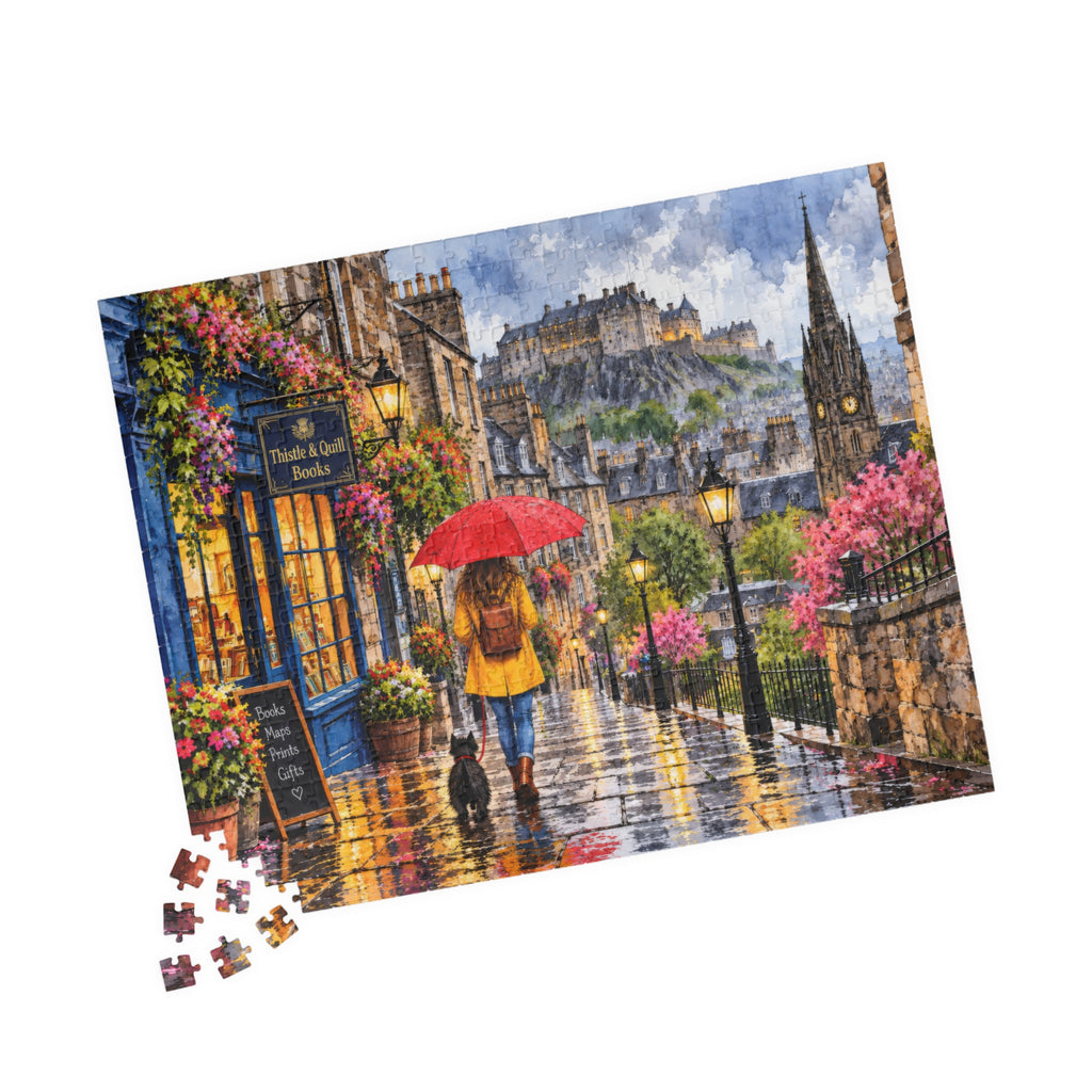 Rainy Day in Edinburgh Jigsaw Puzzle | 520 Pieces