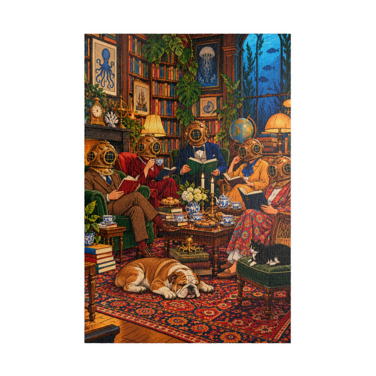 The Deep Sea Book Club: 1,014-Piece Jigsaw Puzzle