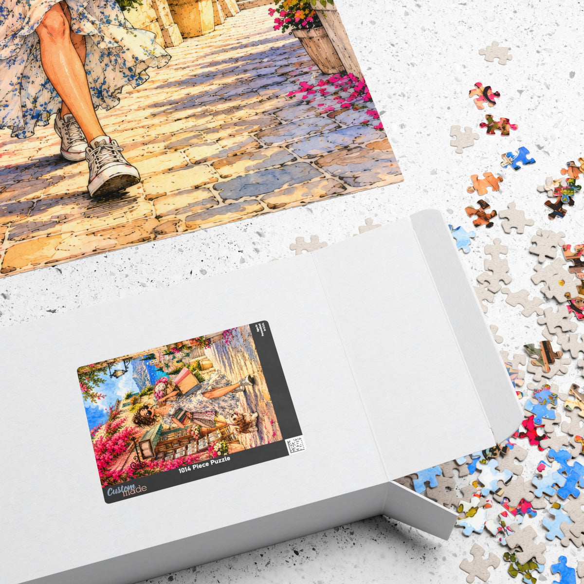 Mediterranean Shopping Day 1014-Piece Jigsaw Puzzle