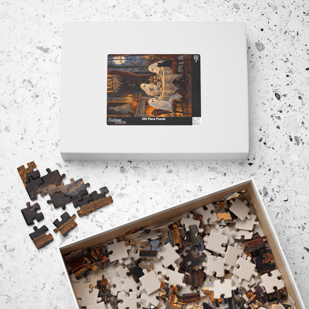 Ghostly Tea Party Jigsaw Puzzle | Kids Halloween Puzzle | 252 Pieces