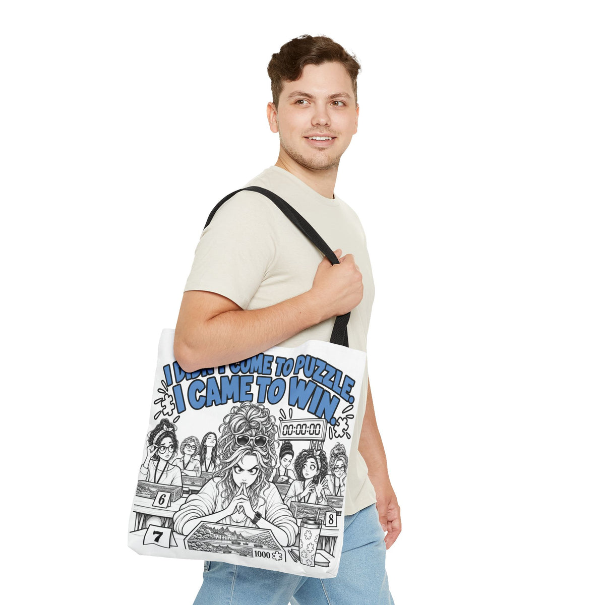 I Didn’t Come to Puzzle, I Came to Win | Speed Puzzling Tote Bag
