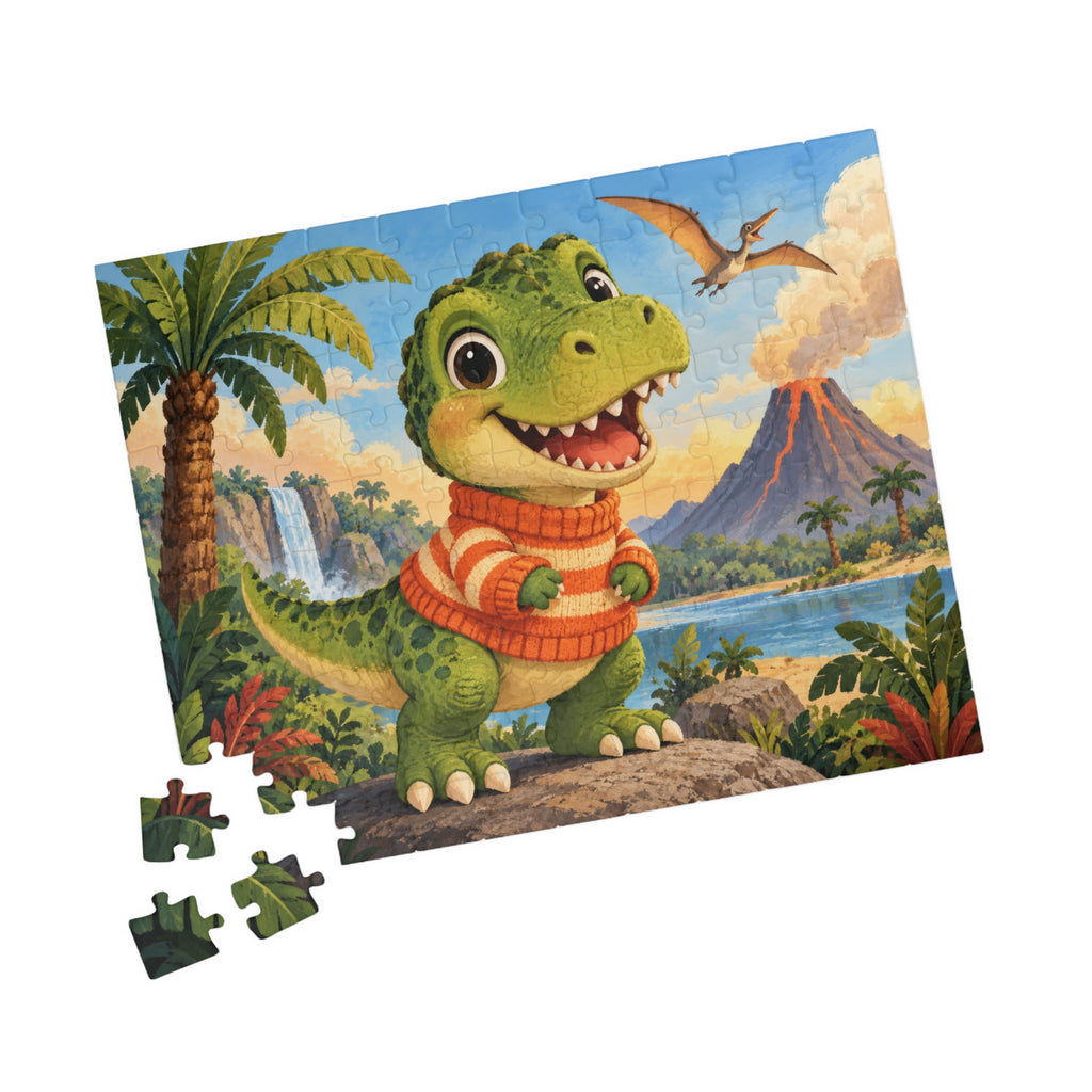Baby T-Rex Adventure Kids Puzzle | Ages 3–5 | 110 Pieces