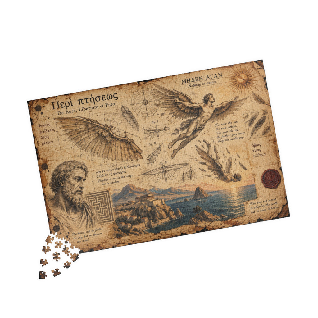 The Lost Page of Icarus | Vintage Greek Mythology Jigsaw Puzzle