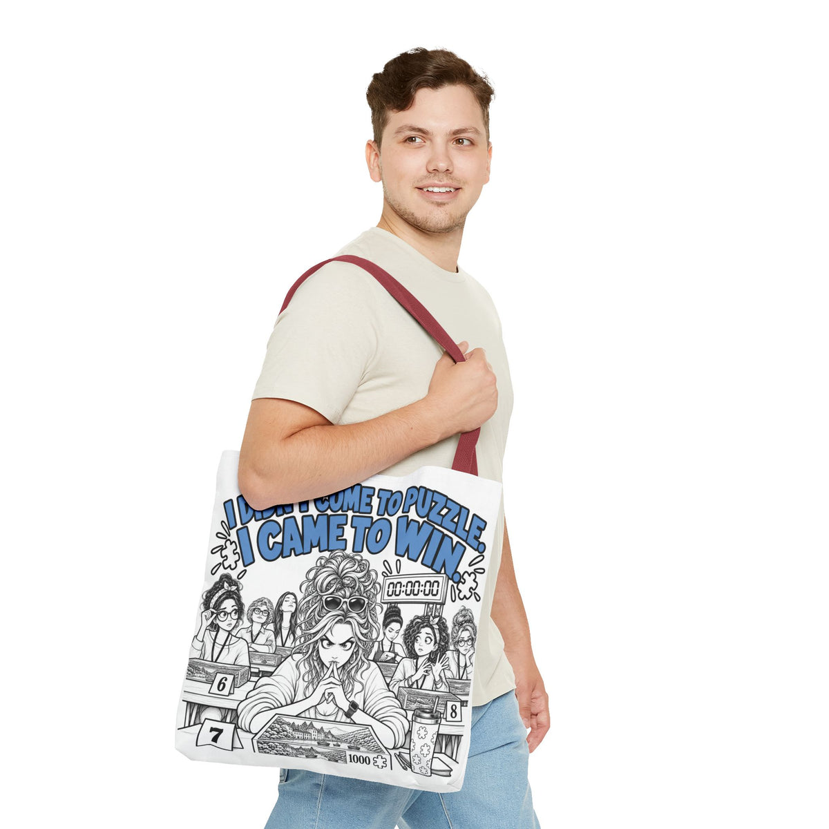 I Didn’t Come to Puzzle, I Came to Win | Speed Puzzling Tote Bag