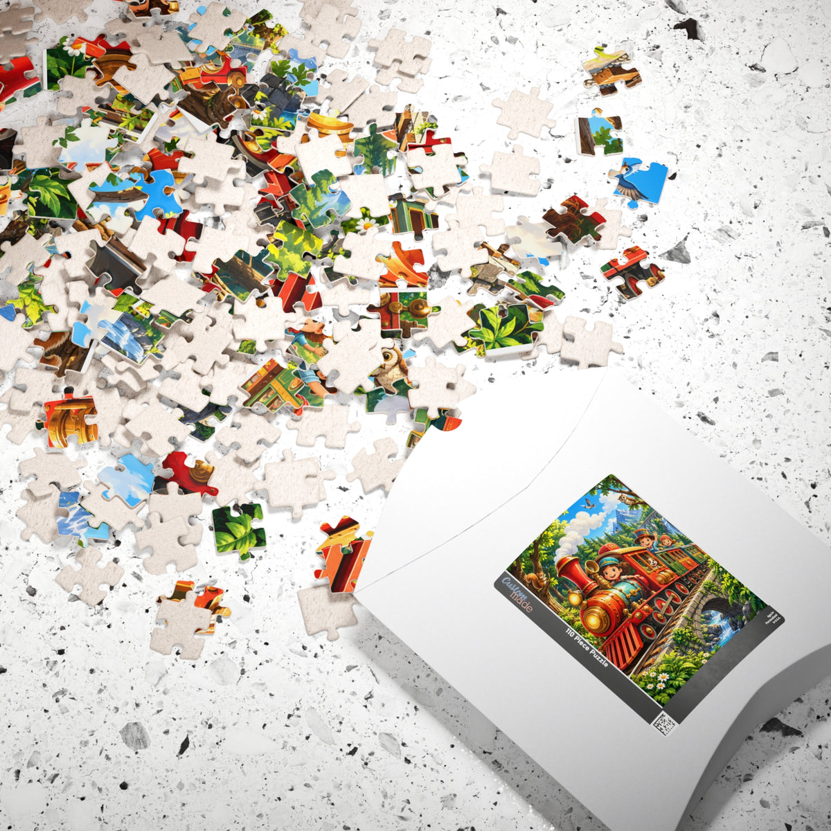 Scenic Vintage Train Kids Puzzle — 110 or 252-Piece Jigsaw