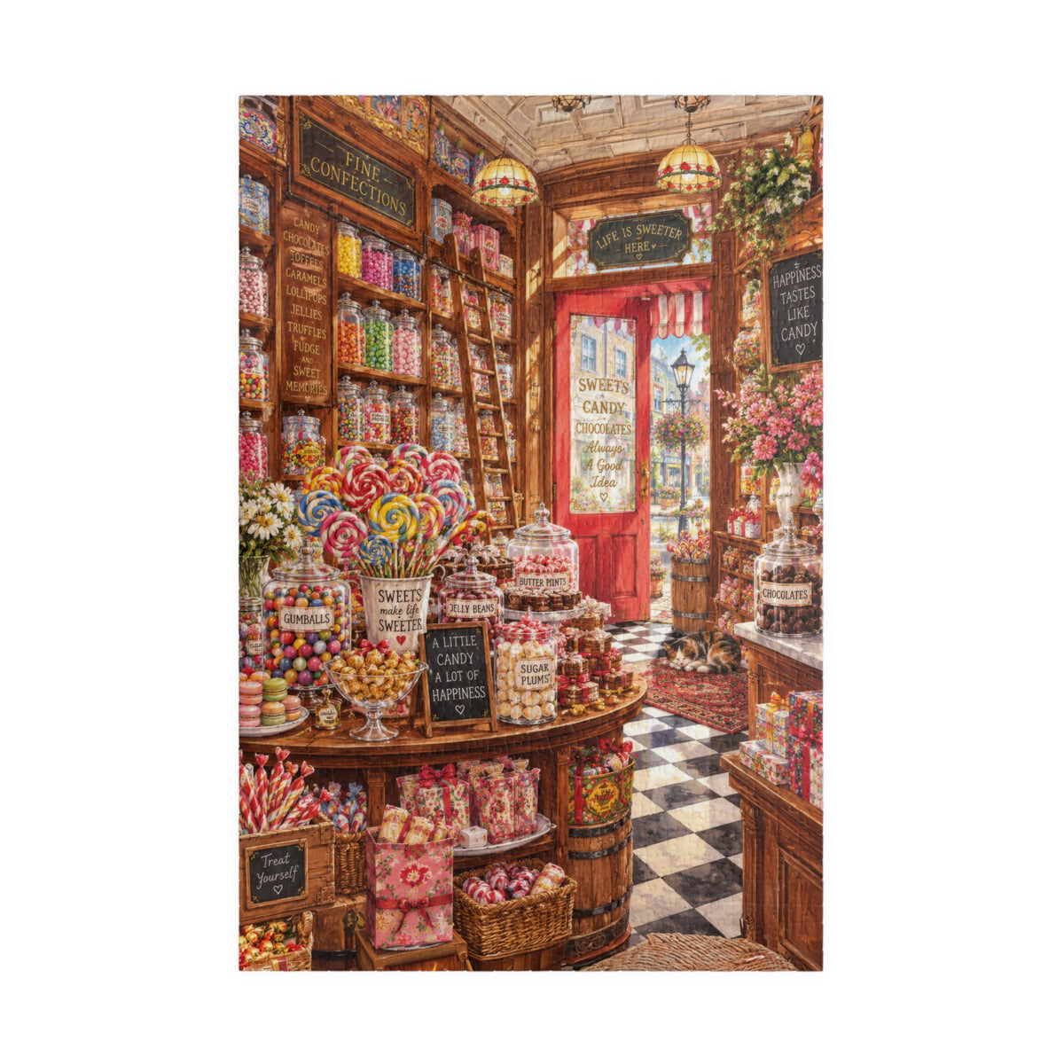 The Old-Fashioned Sweet Shop | Vintage Candy Store Jigsaw Puzzle | 1,014 Pieces