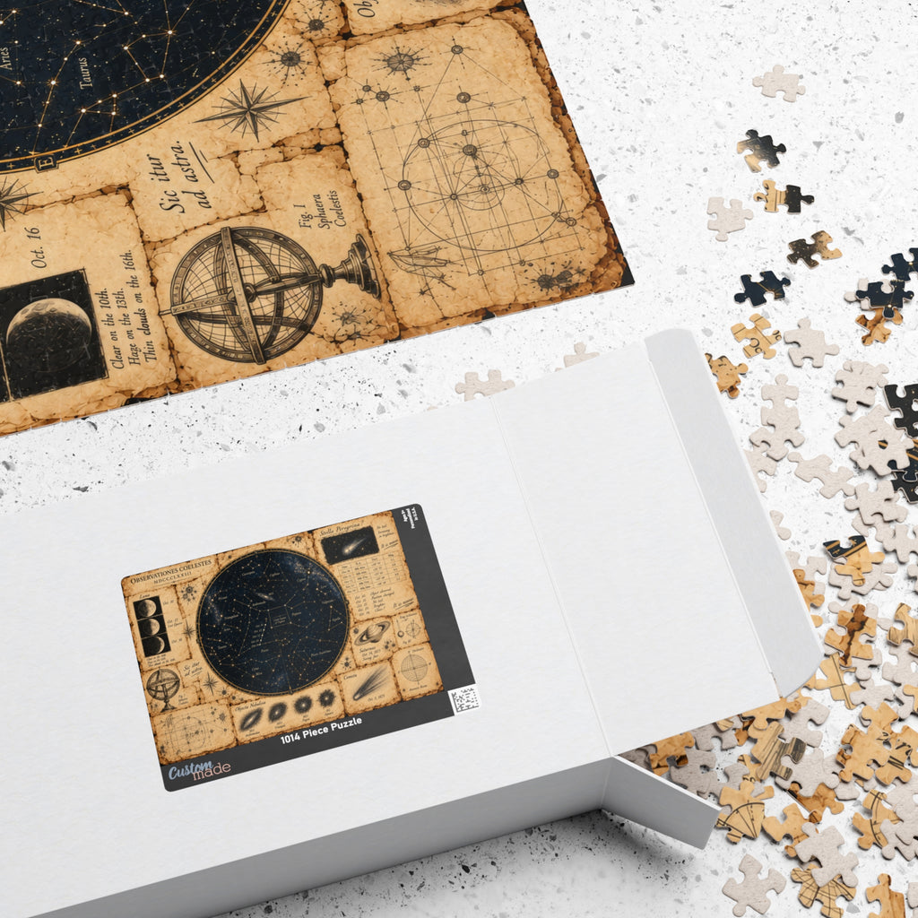Vintage Celestial Star Map Jigsaw Puzzle | Antique Astronomy & Constellations