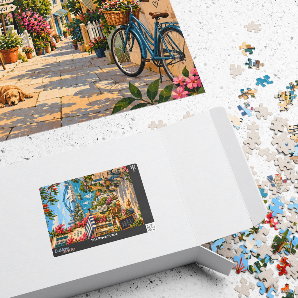 Sydney Harbour Café | Colourful Australia Jigsaw Puzzle