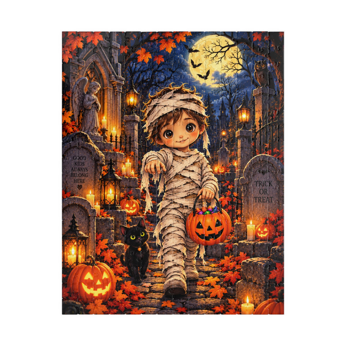 Halloween Mummy Kids Puzzle — Cute Trick-or-Treat 252 pc Jigsaw