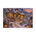 Cozy Snowy Cottage Christmas Puzzle — 1014-Piece Holiday Jigsaw
