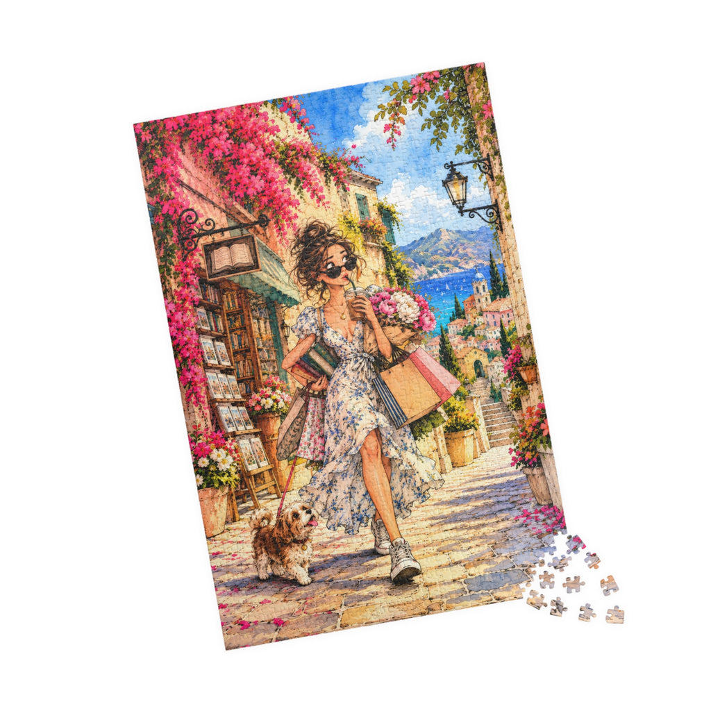 Mediterranean Shopping Day 1014-Piece Jigsaw Puzzle