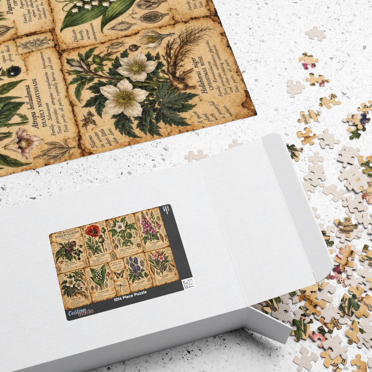 The Poison Garden Jigsaw Puzzle | Vintage Botanical Illustrations & Deadly Plants