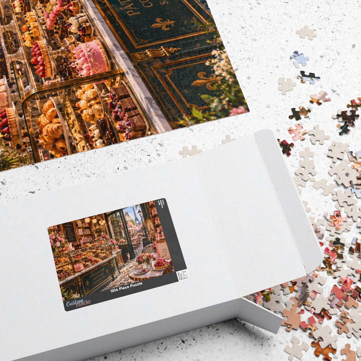 Paris Café Bakery Puzzle - Charming Pastry Shop Jigsaw (1014 pcs)