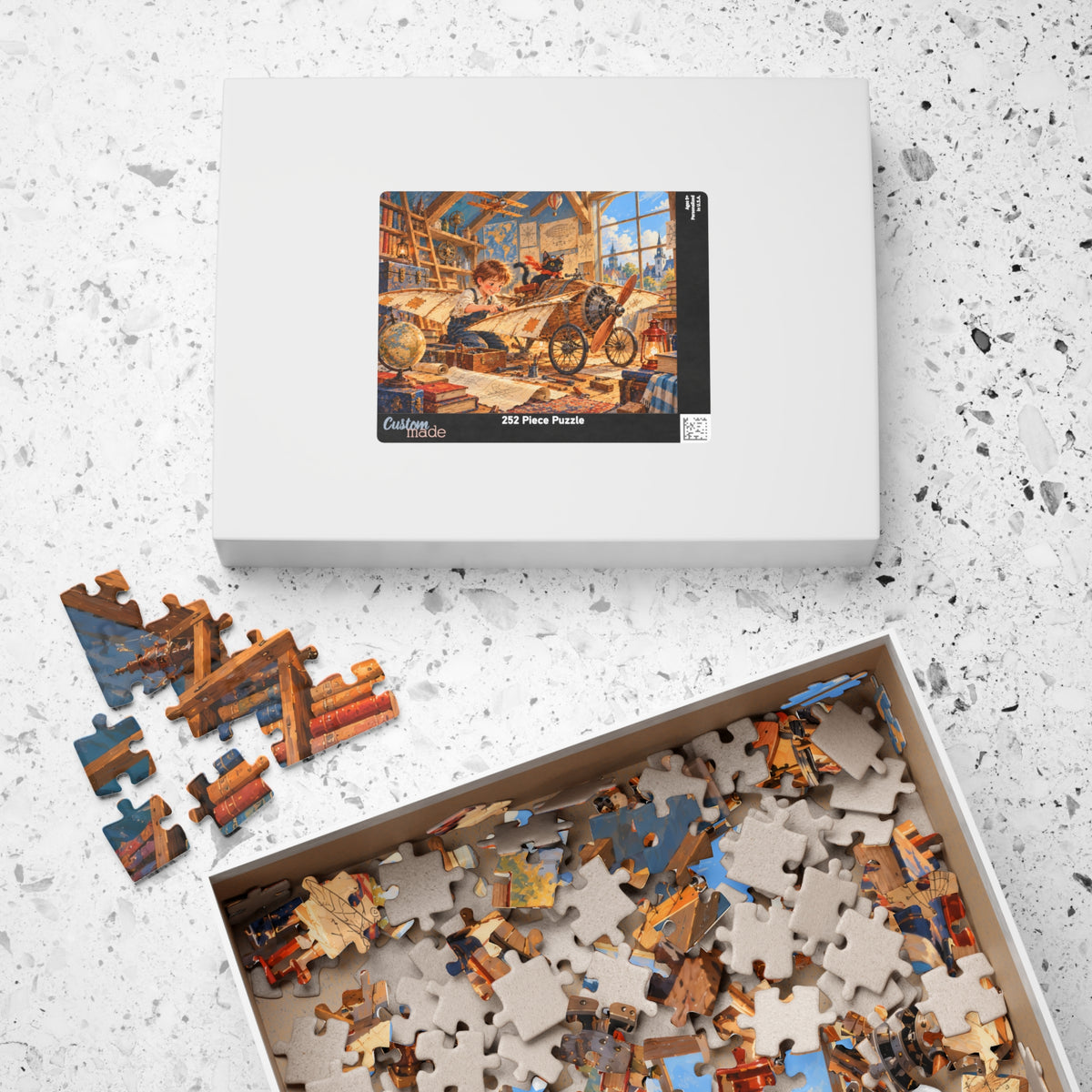 The Little Inventor Jigsaw Puzzle | Kids Airplane Adventure | 252 Pieces