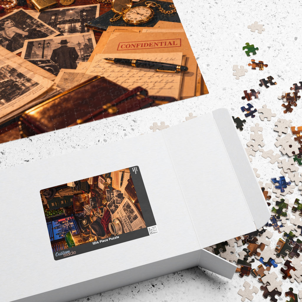 The Detective’s Desk: 1940s Noir Mystery 1,014-Piece Jigsaw Puzzle