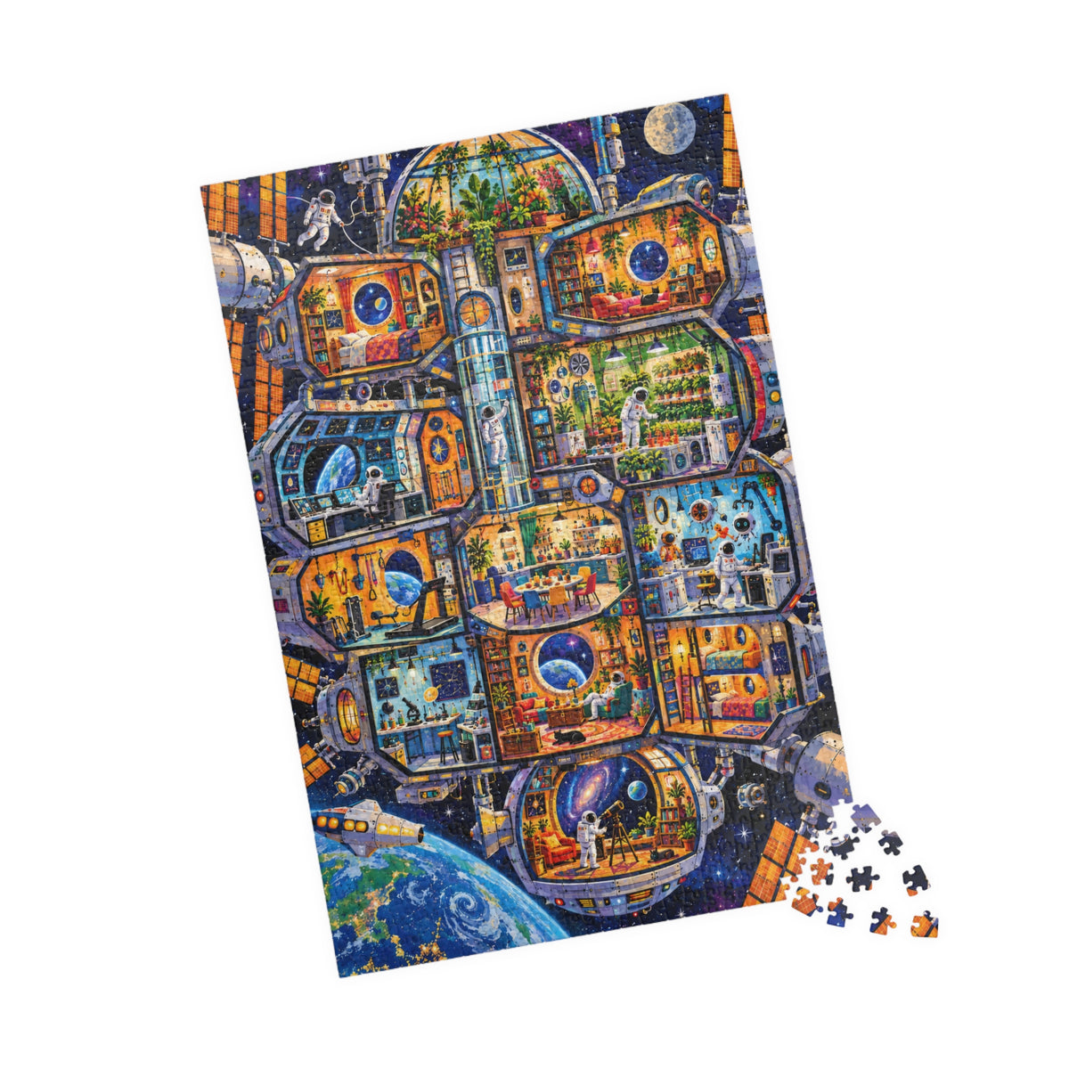 Life Aboard the Space Station – 1,014-Piece Jigsaw Puzzle