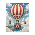 Hot Air Balloon Kids Puzzle — Vintage-Style 110/252-Piece Jigsaw