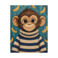 Monkey in a Striped Sweater Kids Puzzle | The Cozy Critter Club | 252 Pieces