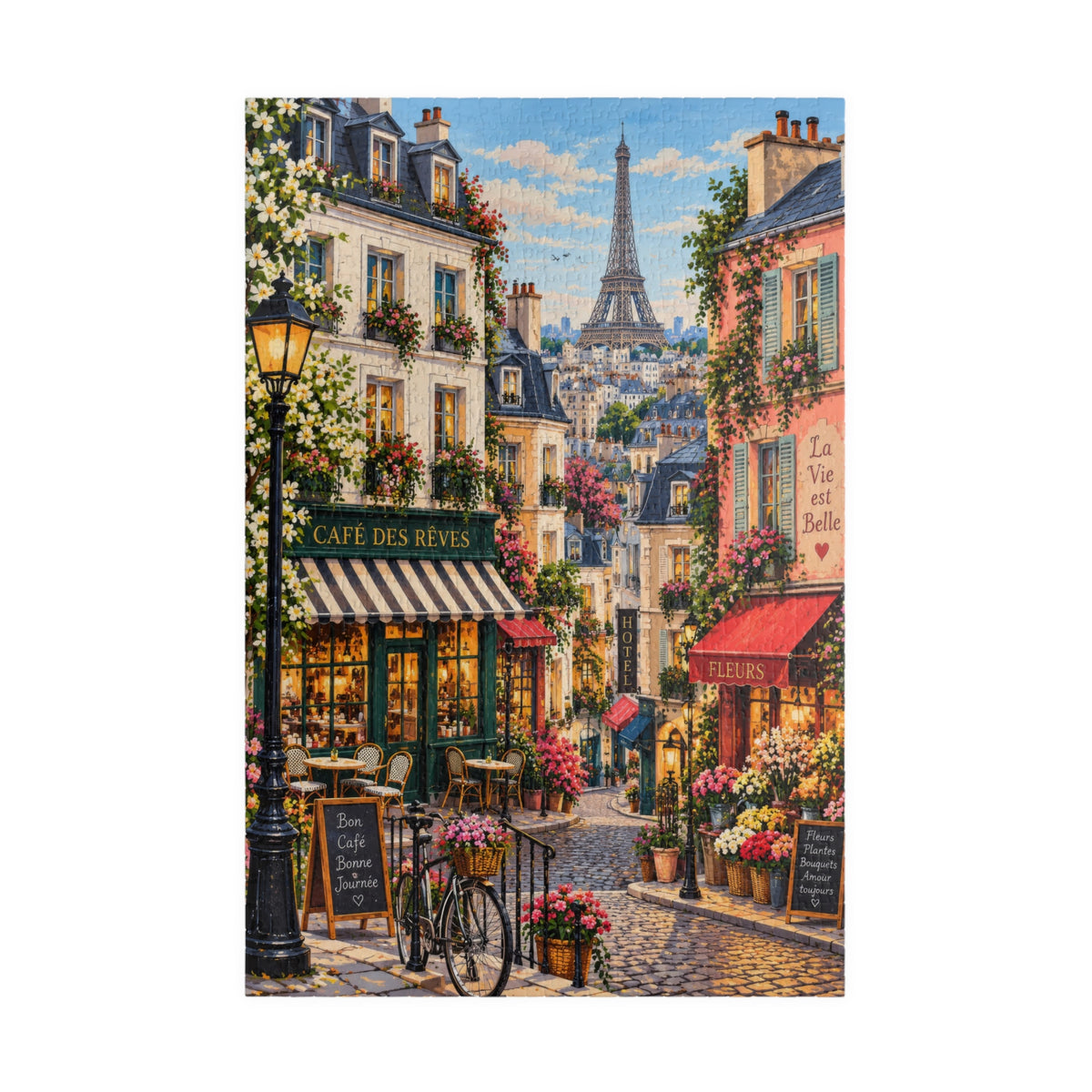 Paris Street Café Adult Jigsaw Puzzle | 1,014 Pieces