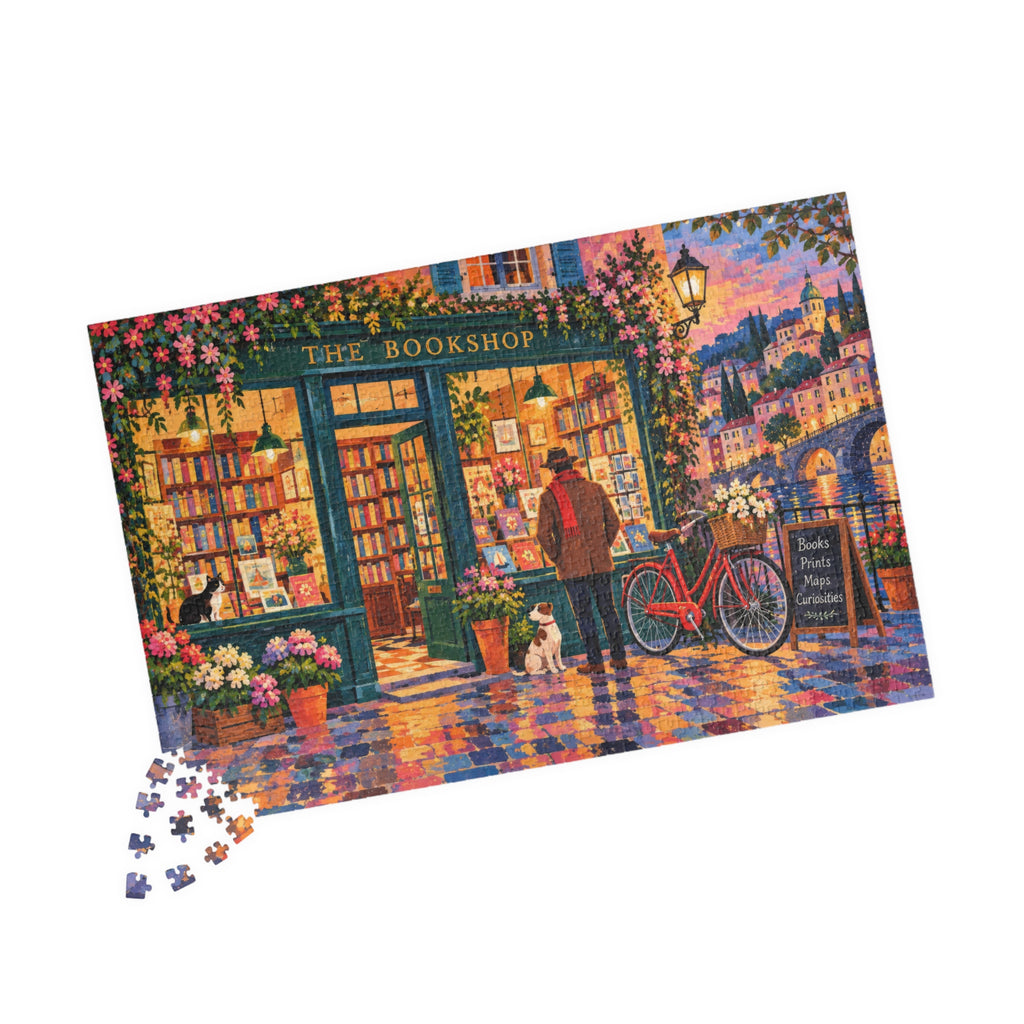 Rainy Evening Bookshop Jigsaw Puzzle | 1,014 Pieces