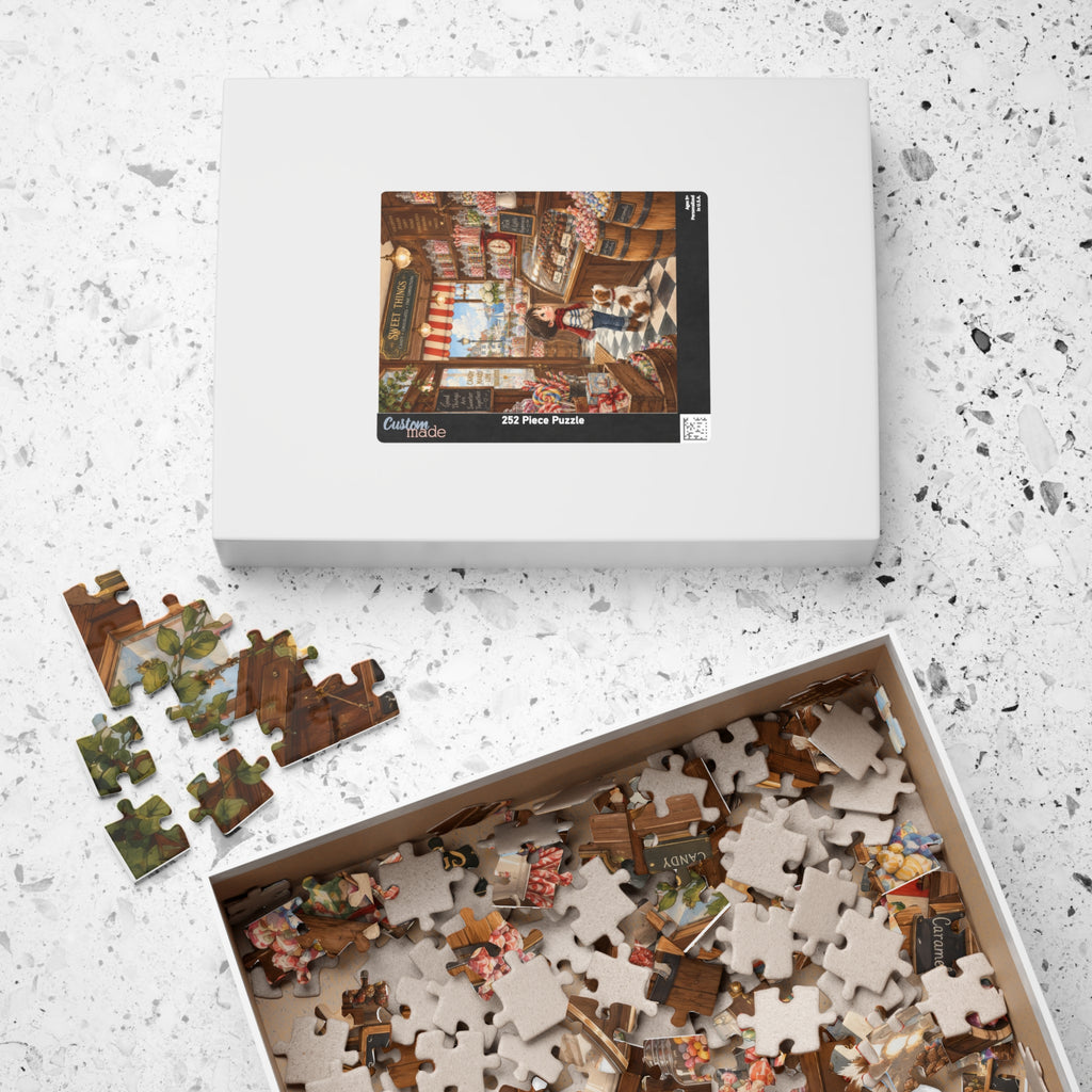The Little Sweet Shop | Candy Store Jigsaw Puzzle for Kids Ages 6–9 | 252 Pieces