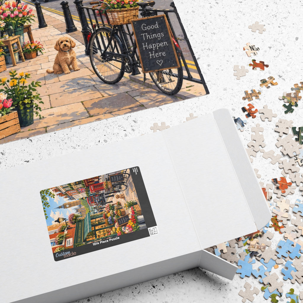 London in Bloom | Vintage London Street Jigsaw Puzzle | 1014 Pieces