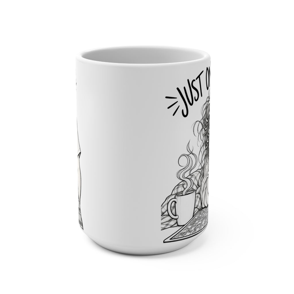 Just One More Piece Mug – Funny Jigsaw Puzzle Lover Coffee Mug, 15 oz