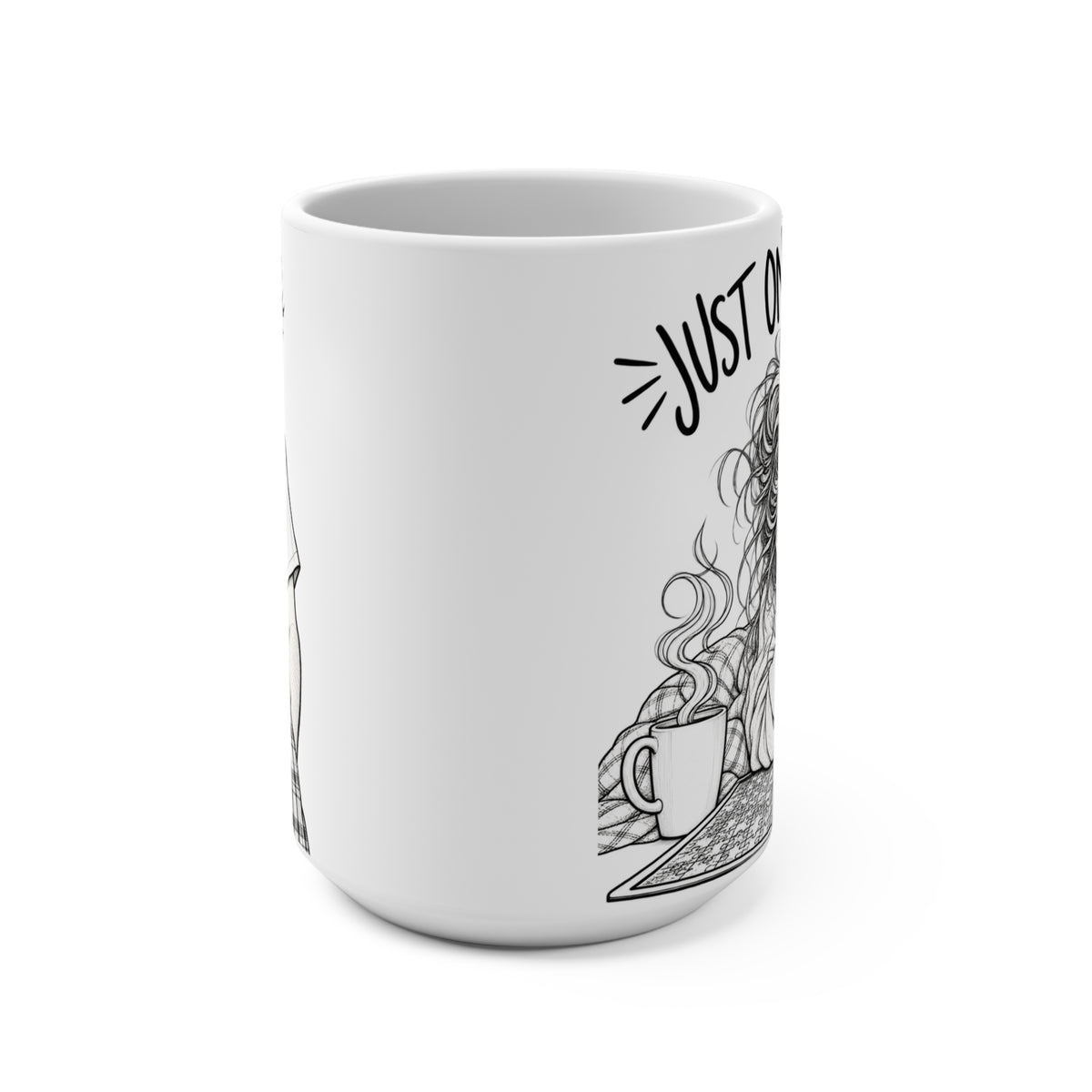 Just One More Piece Mug – Funny Jigsaw Puzzle Lover Coffee Mug, 15 oz