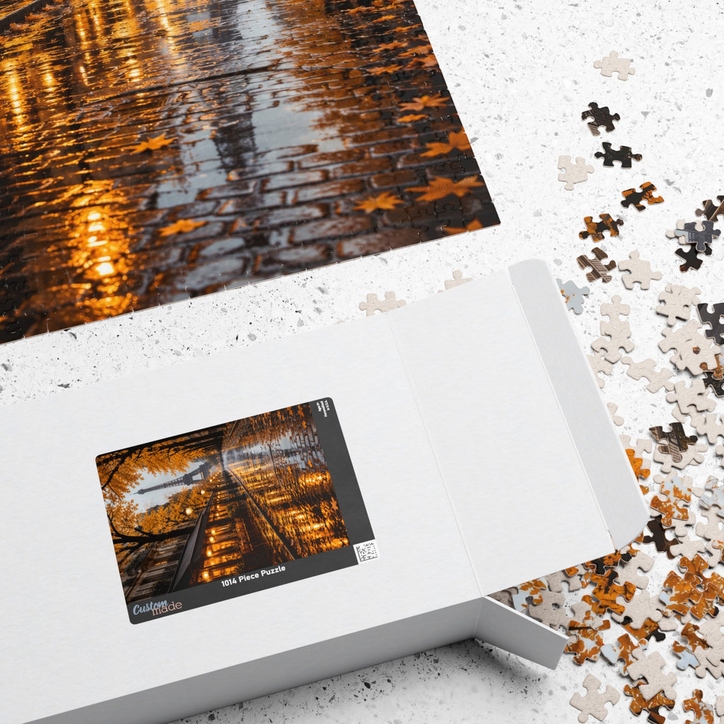 Paris After the Rain | Eiffel Tower Autumn Street Jigsaw Puzzle | 1,014 Pieces