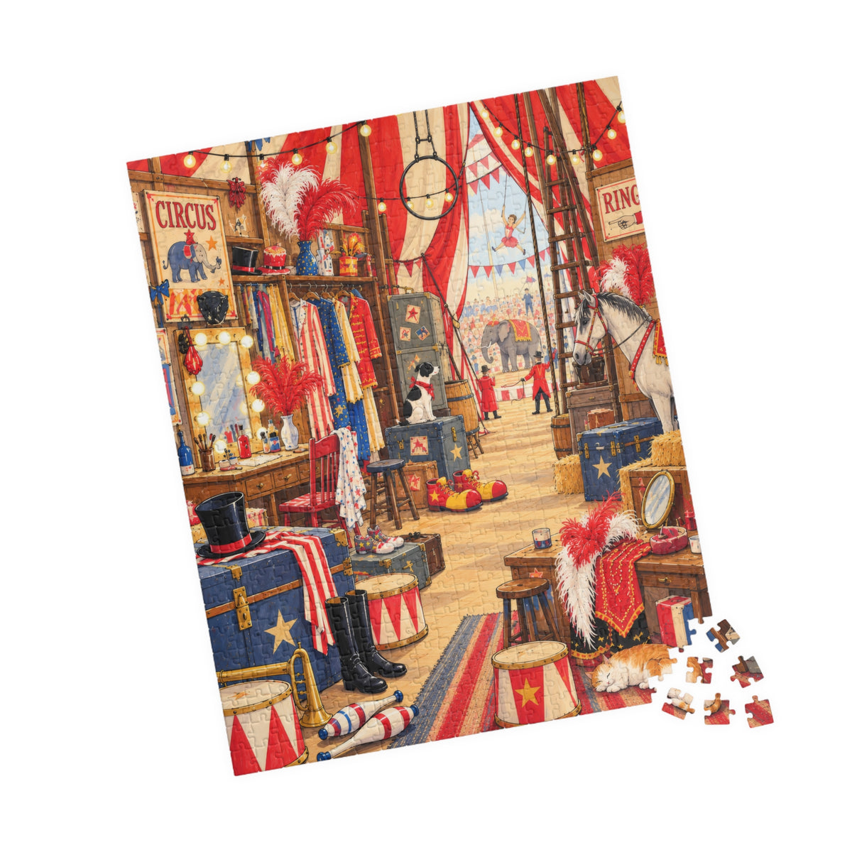 Backstage at the Big Top | 520-Piece Jigsaw Puzzle