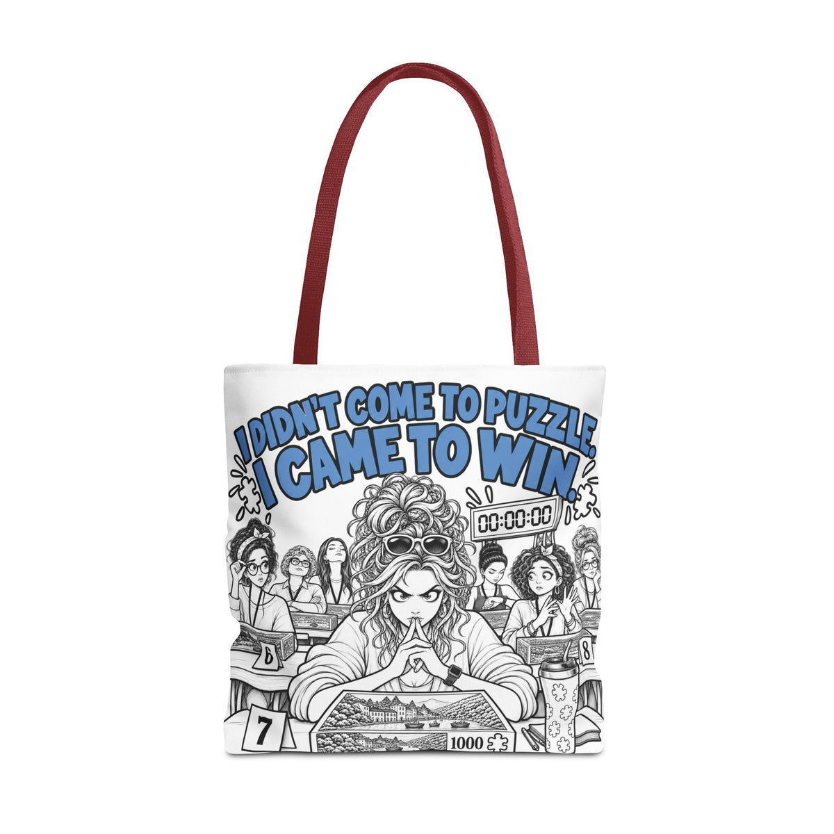 I Didn’t Come to Puzzle, I Came to Win | Speed Puzzling Tote Bag