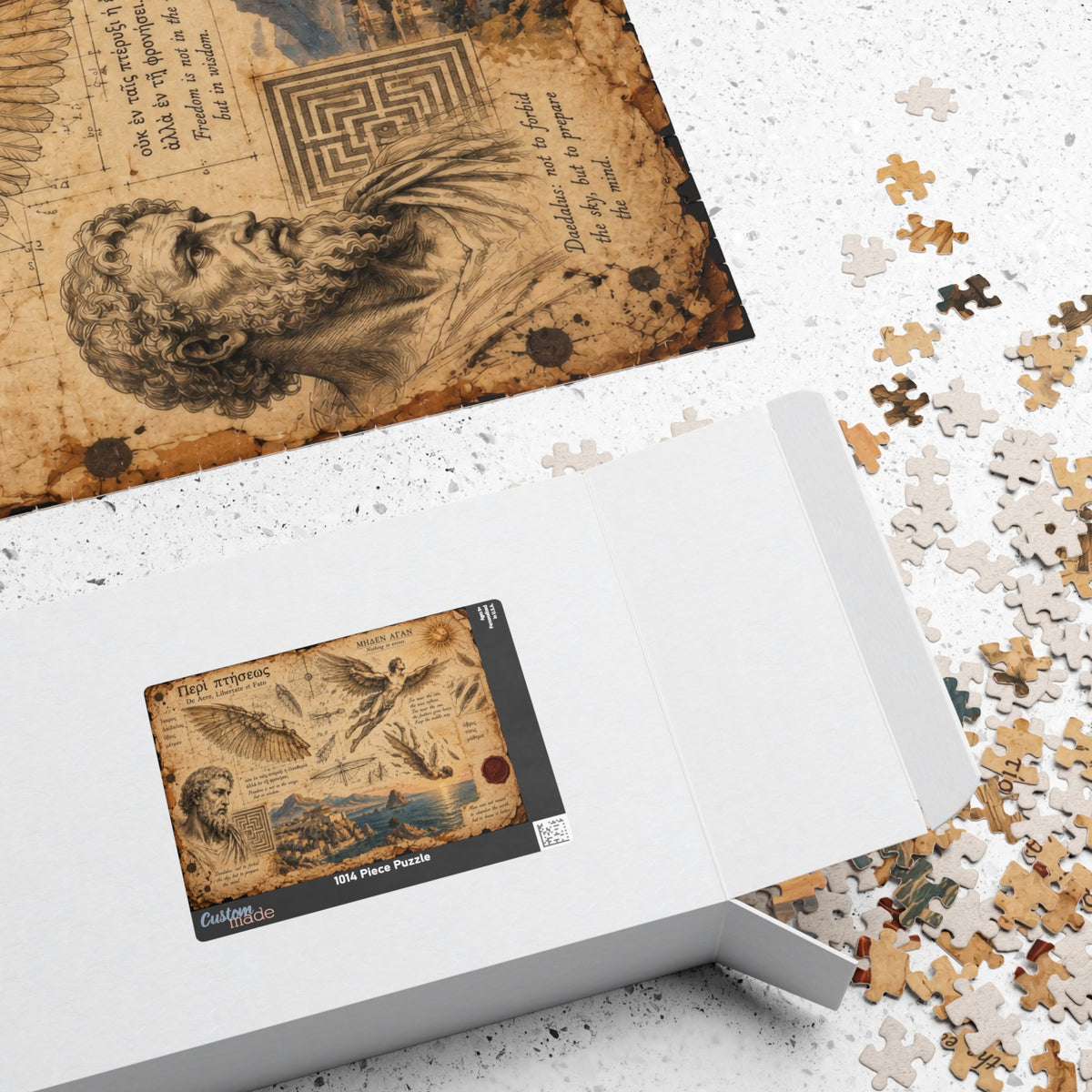 The Lost Page of Icarus | Vintage Greek Mythology Jigsaw Puzzle