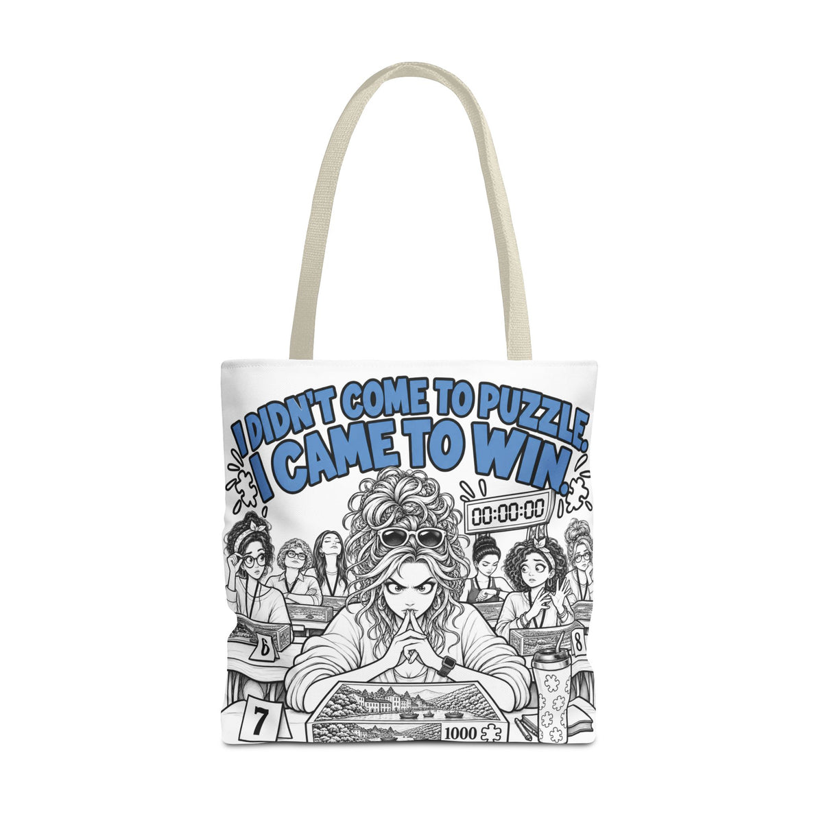 I Didn’t Come to Puzzle, I Came to Win | Speed Puzzling Tote Bag