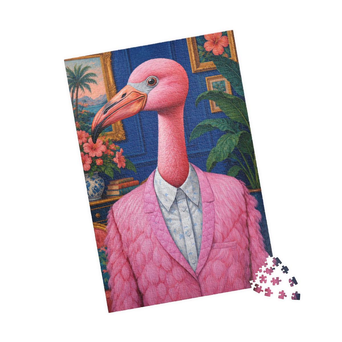 Mr. Percival Plume the Flamingo | The Distinguished Animal Society | 1,014-Piece Adult Jigsaw Puzzle
