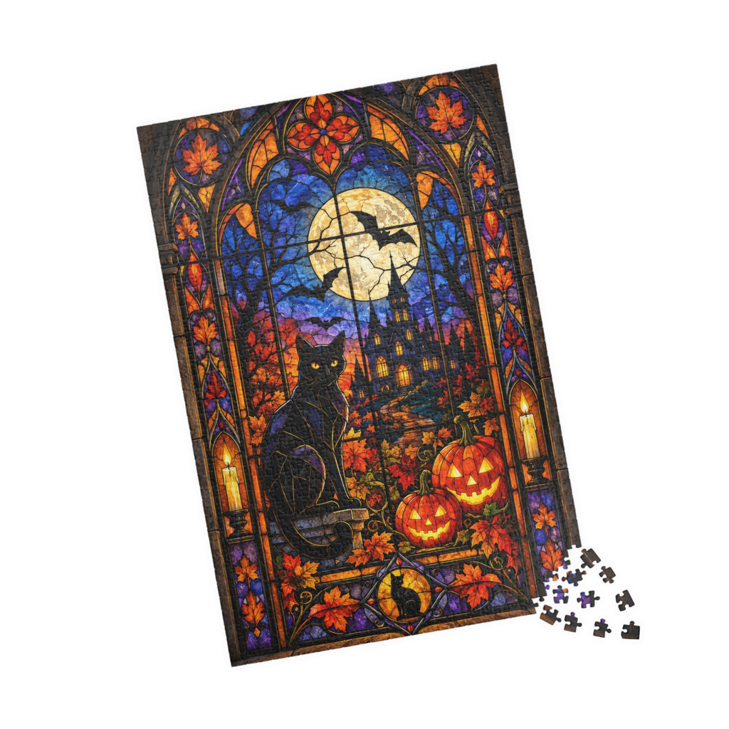Halloween Stained Glass | 1,014-Piece Jigsaw Puzzle