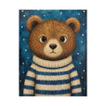 Bear Cub in a Striped Sweater Kids Puzzle | The Cozy Critter Club | 252 Pieces