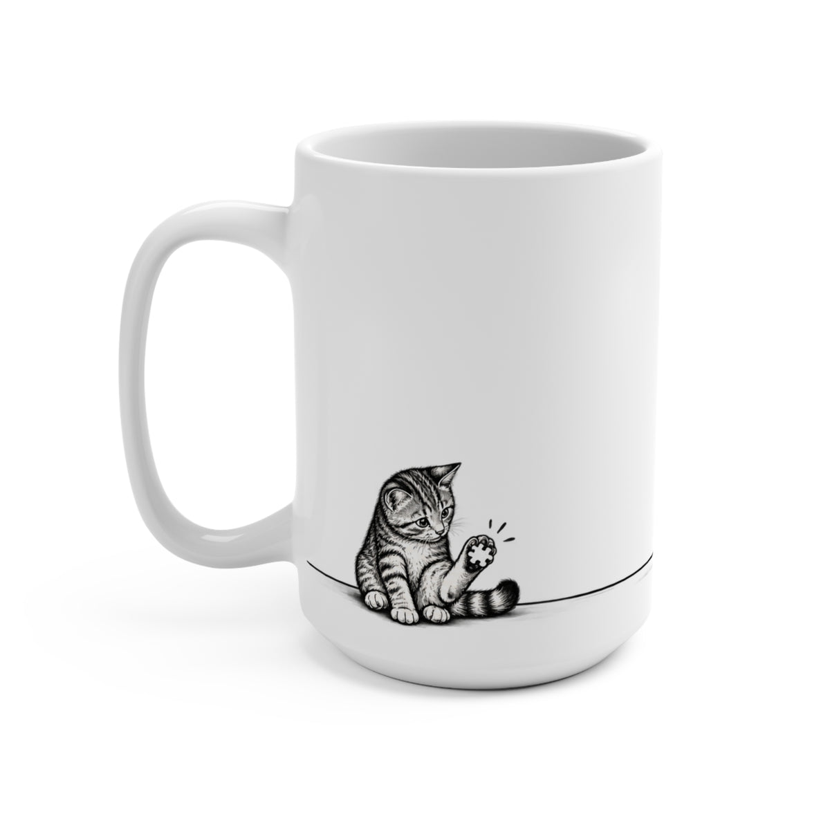 Missing One Piece, Emotionally Unavailable Mug – Funny Jigsaw Puzzle Lover Mug, 15 oz