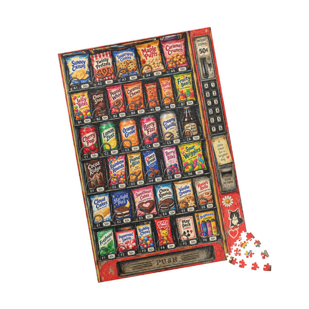 Retro Vending Machine Candy Shop Puzzle | 1014 Pieces