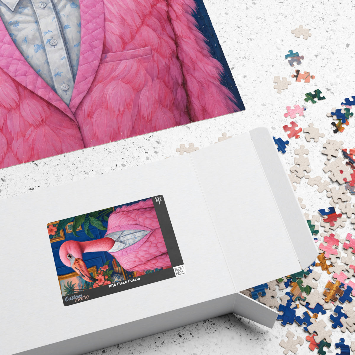 Mr. Percival Plume the Flamingo | The Distinguished Animal Society | 1,014-Piece Adult Jigsaw Puzzle