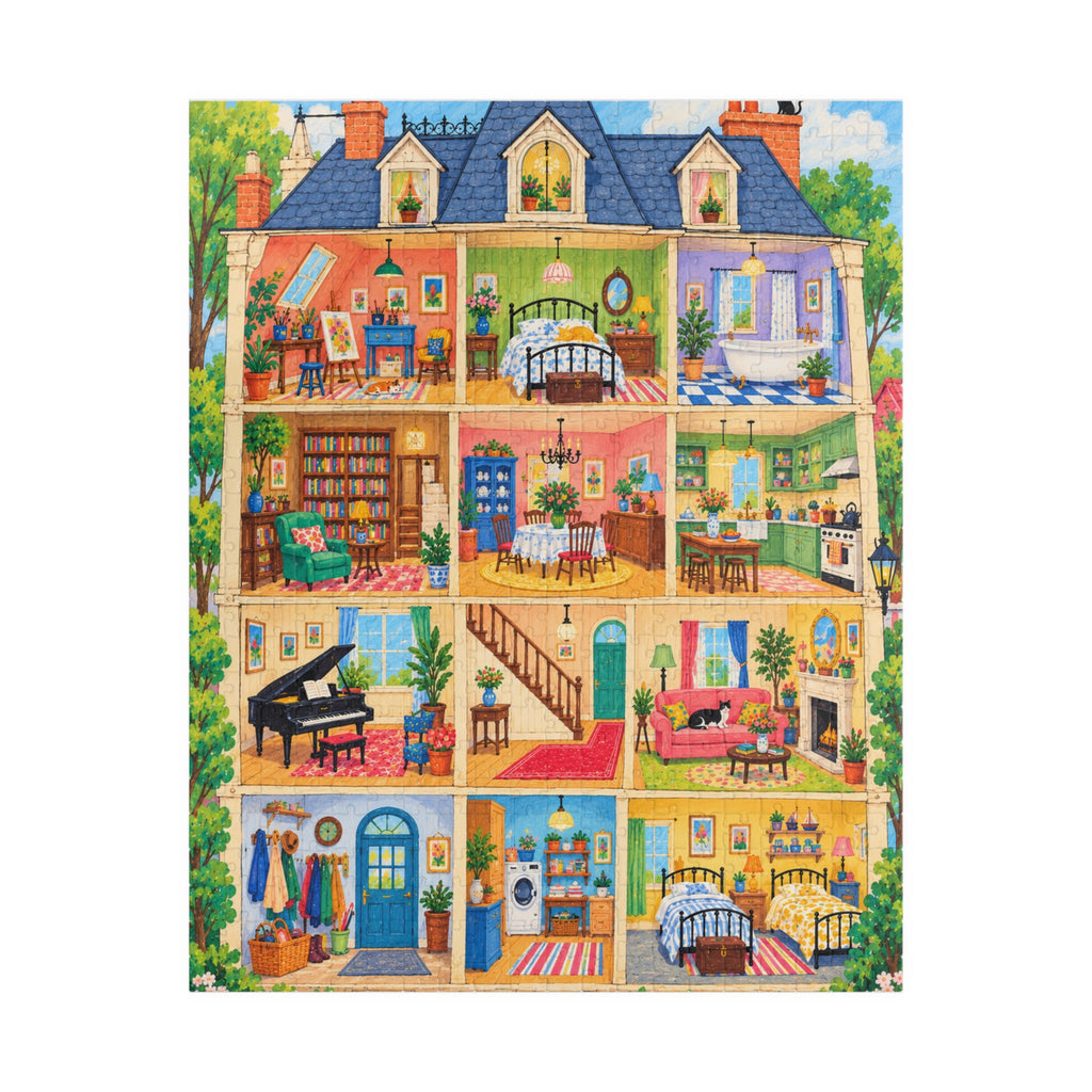 The Little House of Many Rooms Jigsaw Puzzle | Available in 520 Pieces