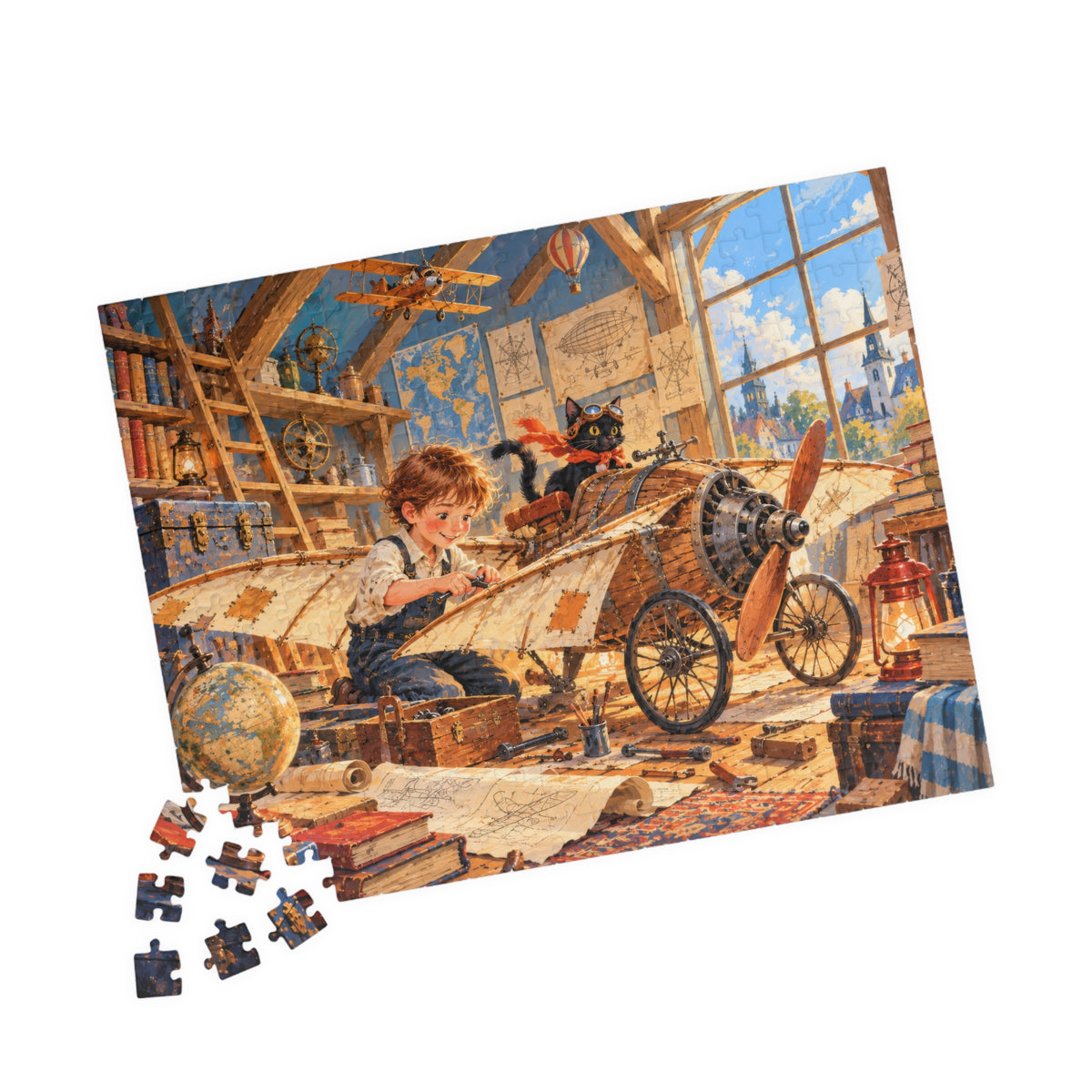 The Little Inventor Jigsaw Puzzle | Kids Airplane Adventure | 252 Pieces