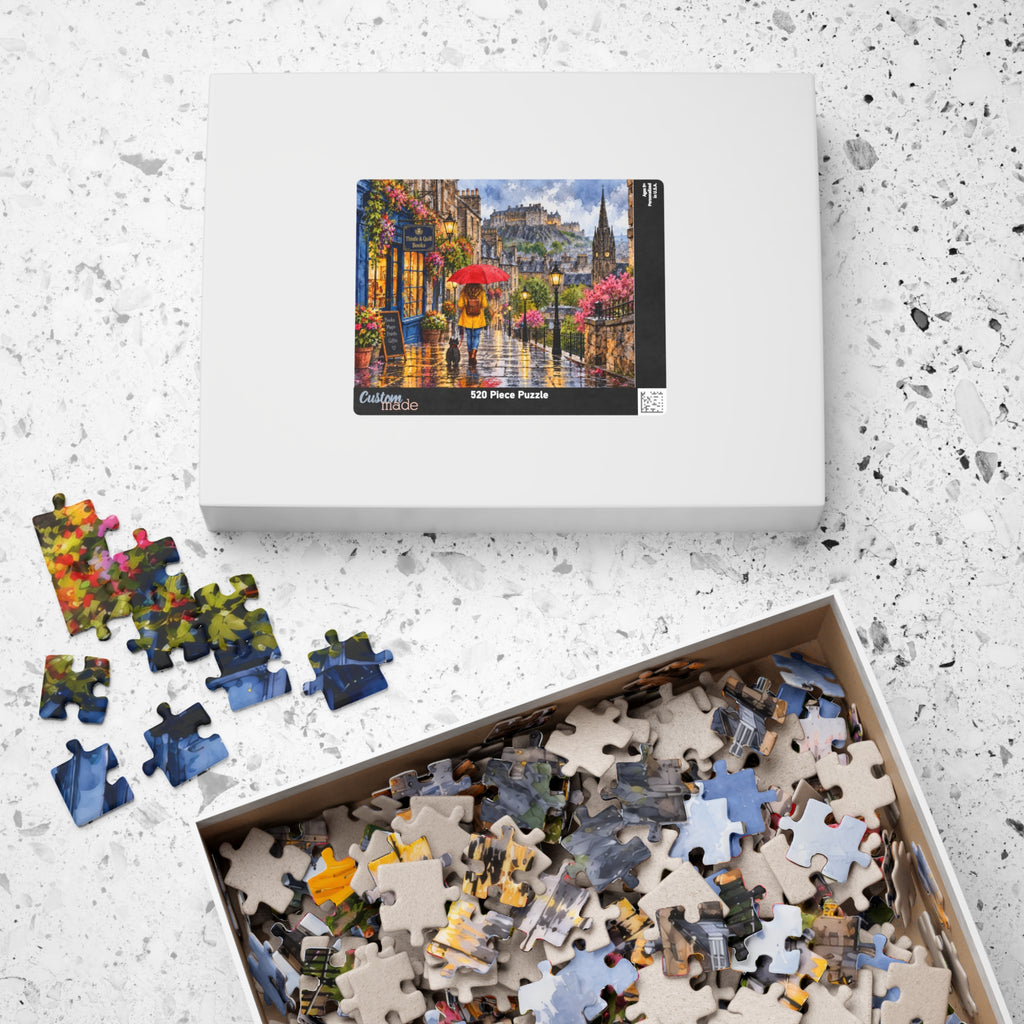 Rainy Day in Edinburgh Jigsaw Puzzle | 520 Pieces