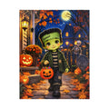 Cute Frankenstein Halloween Puzzle — Kid-Friendly Pumpkin Trick-or-Treat Jigsaw (252 pcs)