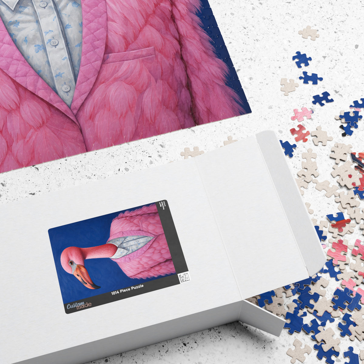 Mr. Percival Plume the Flamingo | The Distinguished Animal Society | 1,014-Piece Adult Jigsaw Puzzle