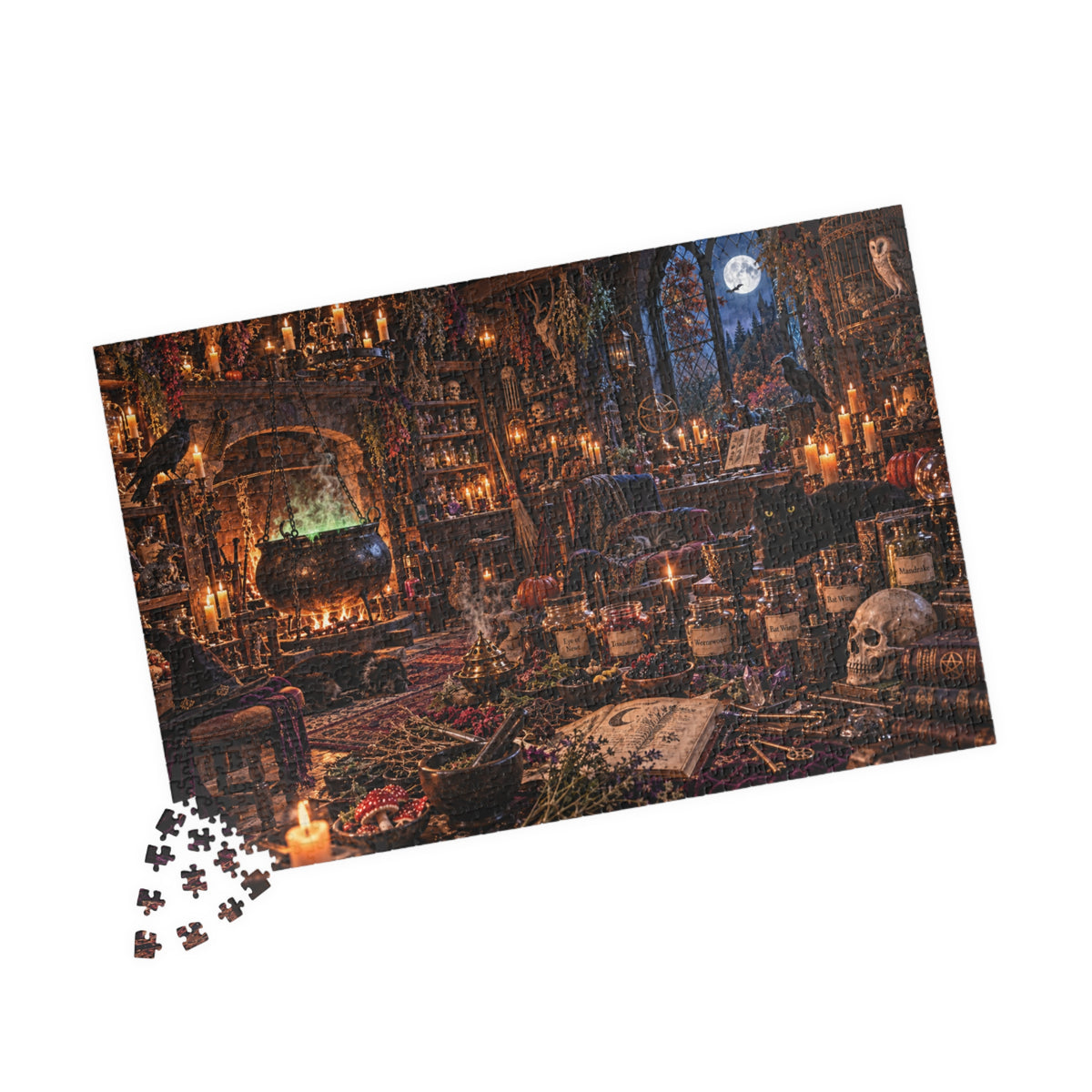 Mystic Witch's Apothecary Puzzle — 1000 Piece Halloween Jigsaw