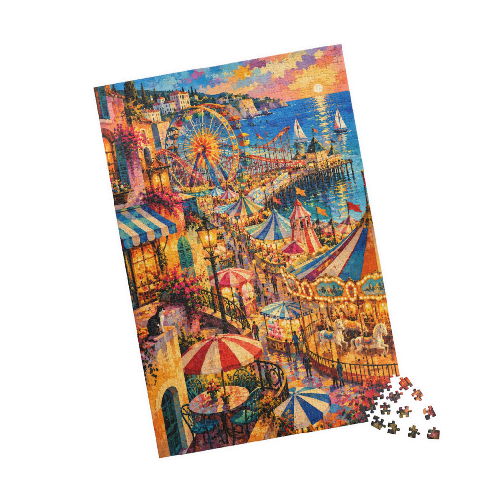 Sunset at the Seaside Carnival – 1,014-Piece Jigsaw Puzzle