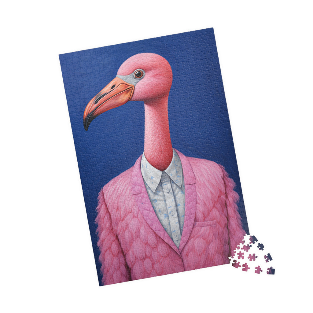 Mr. Percival Plume the Flamingo | The Distinguished Animal Society | 1,014-Piece Adult Jigsaw Puzzle